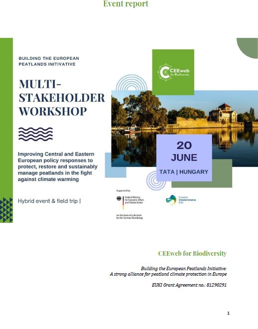 Improving Central and Eastern European policy responses to protect, restore and sustainably manage peatlands in the fight against climate warming  - Event report