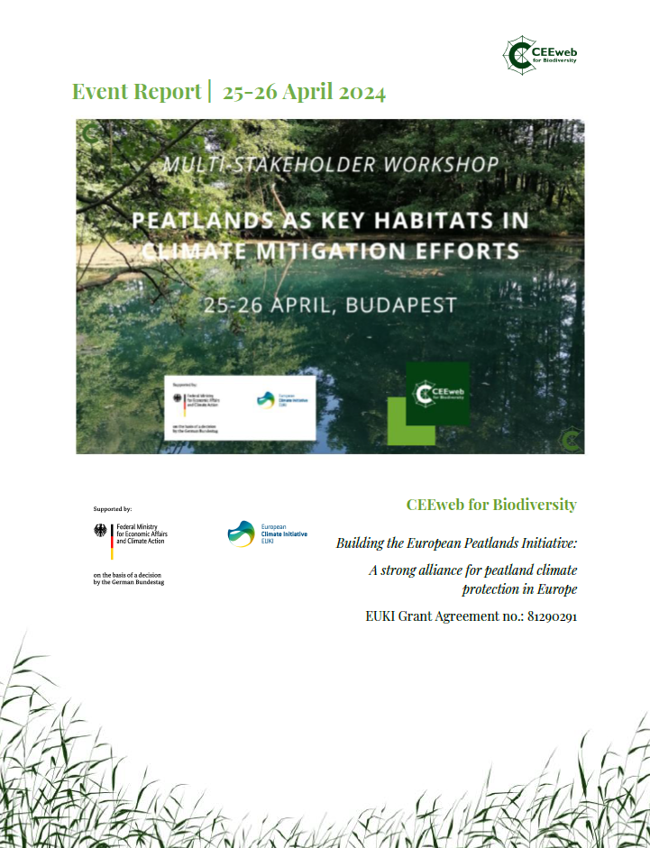 Peatlands as Key Habitats in Climate Mitigation Efforts - Event Report